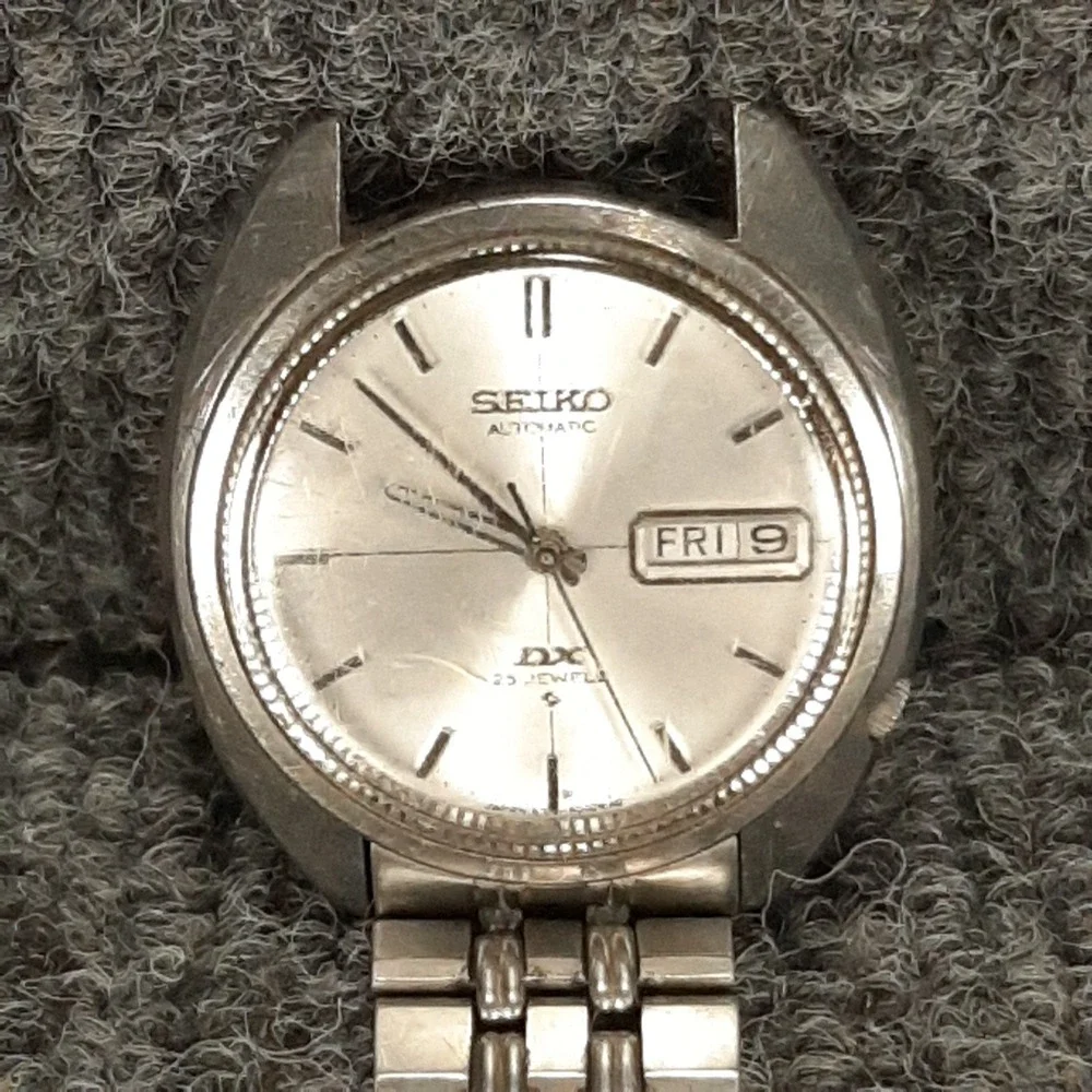 1969 Seiko Automatic DX 25 Jewel 6106-6003 Vintage Waterproof Japan A-Runs-READ